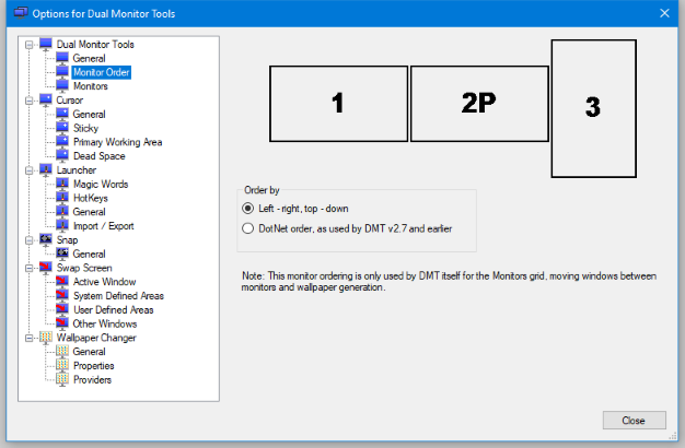 monitor options